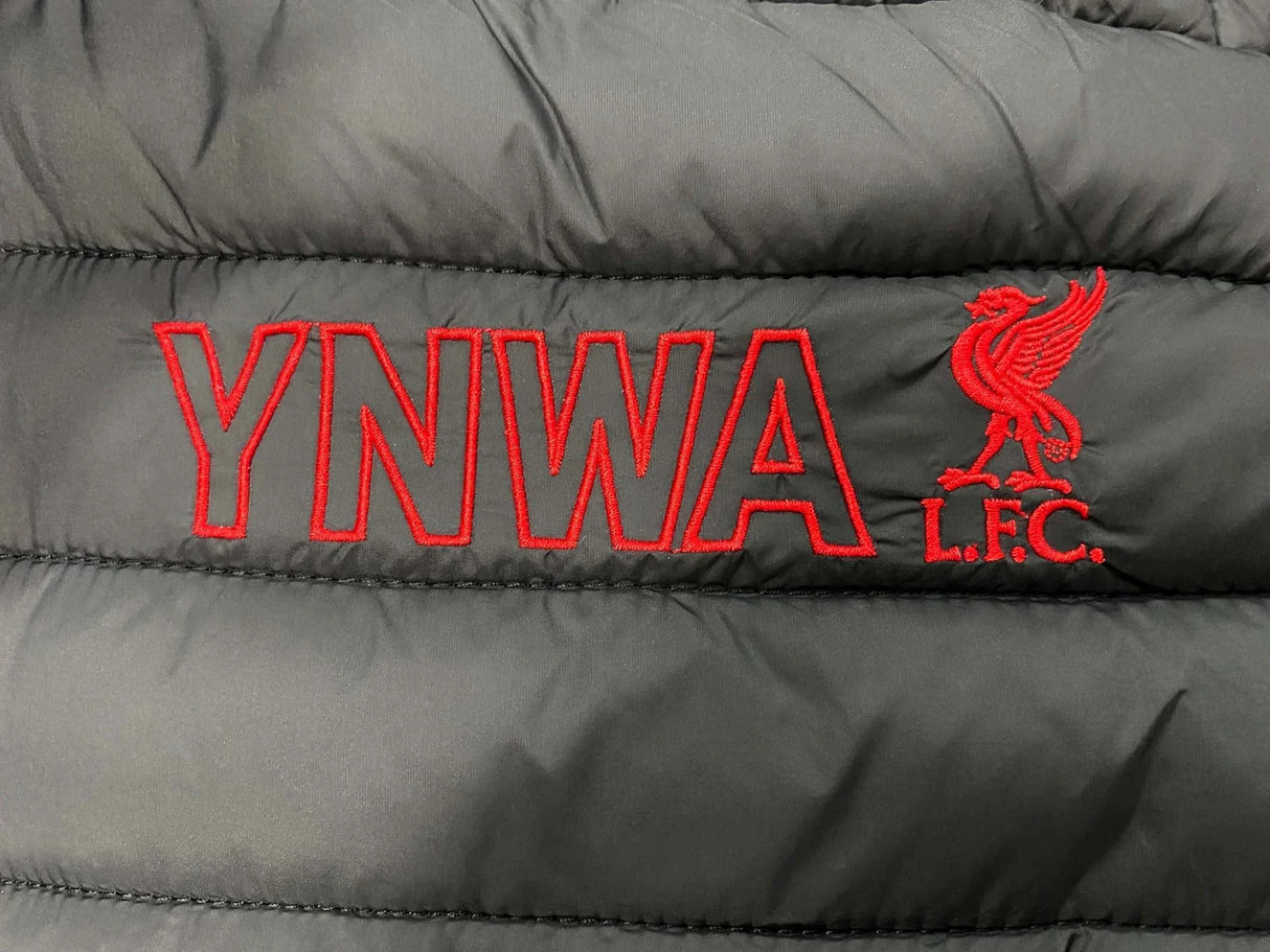 Liverpool FC Mens Official Licensed Puffer Jacket Winter YNWA LFC - Black