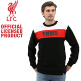 Liverpool FC Mens Crew Jumper Sweatshirt Winter Warm Soccer Football LFC - Black