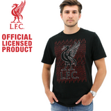 Liverpool FC Mens Crew T Shirt Tee Top Soccer Football - Black Liverbird