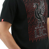 Liverpool FC Mens Crew T Shirt Tee Top Soccer Football - Black Liverbird