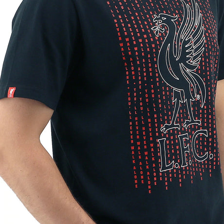 Liverpool FC Mens Crew T Shirt Tee Top Soccer Football - Navy Liverbird