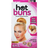 HOT BUNS Set Of 2 Small & Large Simple Styling Solution Hair Authentic - Light Hair