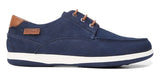 HUSH PUPPIES Mens Dusty Leather Shoes Soft Casual or Formal - Navy Nubuck