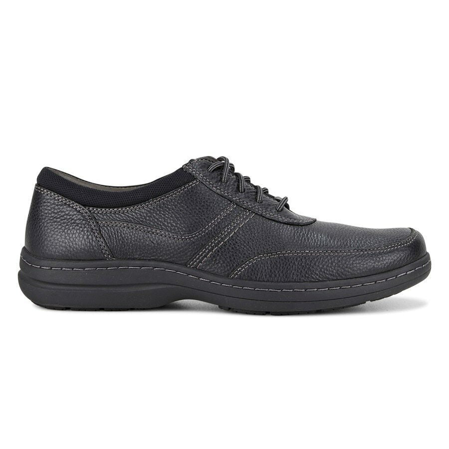 Hush Puppies Mens Elkhound MT Oxford Leather Shoes Casual Bounce 2.0 - Black