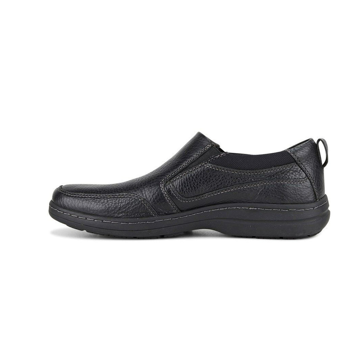 Hush Puppies Mens Elkhound MT Slip-On Leather Shoes Casual Bounce 2.0 - Black