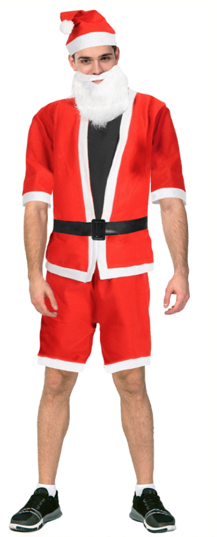 ADULT SANTA CLAUS COSTUME Suit Father Xmas Party Outfit Father Christmas