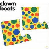 CLOWN BOOTS Shoe Covers Jester Elf Costume Party Halloween Shoes