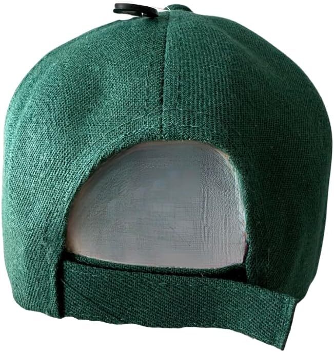 Australia Baseball Cap - Green & Gold with Kangaroo & Emu Design, Adjustable Fit