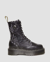 Dr. Martens Jadon Hi 10 Eye Boots Shoes Gothic Americana - Black Wanama