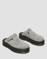 Dr. Martens ZebZag Suede Mule Sandals Slip On Shoes in Ultimate Grey