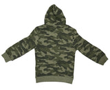 Code Zero Boys Hoodie Jumper Winter Warm Fleece - Khaki Camouflage Camo