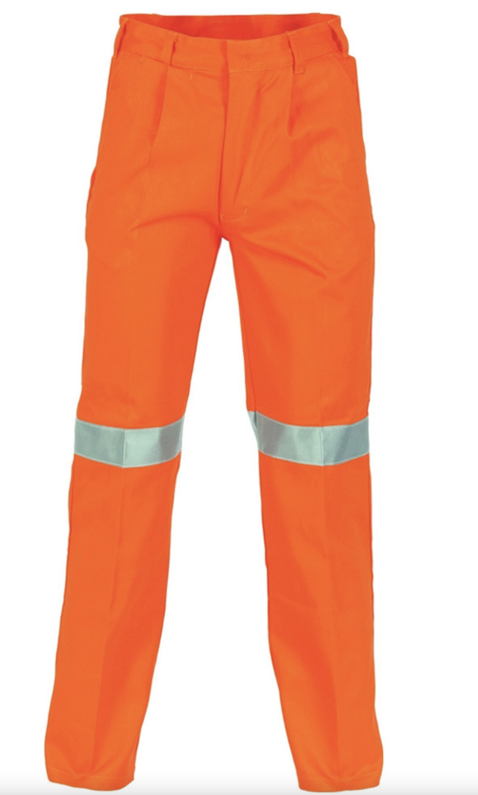 DNC Cotton Drill Pants With 3M Reflective Tape - Orange - Size 107R