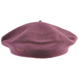 Kangol Kids Modelaine 100% Wool French Beret Hat - Mulberry