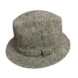 100% Harris Tweed Failsworth Elgin Trilby Hat Made in UK 57cm