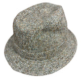 100% Harris Tweed Failsworth Elgin Trilby Hat Made in UK 57cm