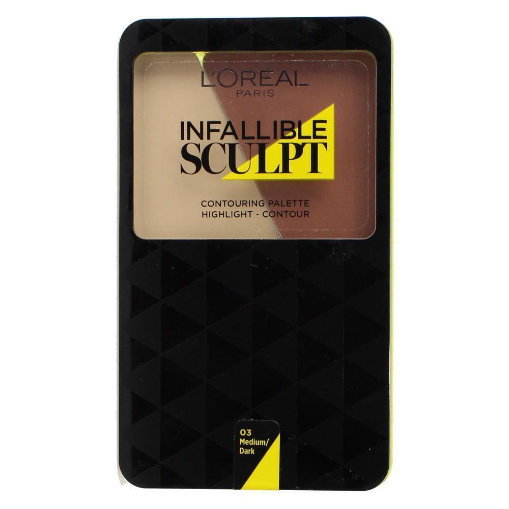 Loreal 10g Infallible Sculpt Contouring Palette - 03 Medium/ Dark