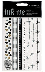 Rimmel Ink Me Metallic Stickers Tattoo Transfers 2 Sheets -  Halloween