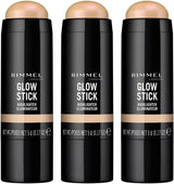 3x Rimmel 5g Glow Stick Highlighter - 002 Bold