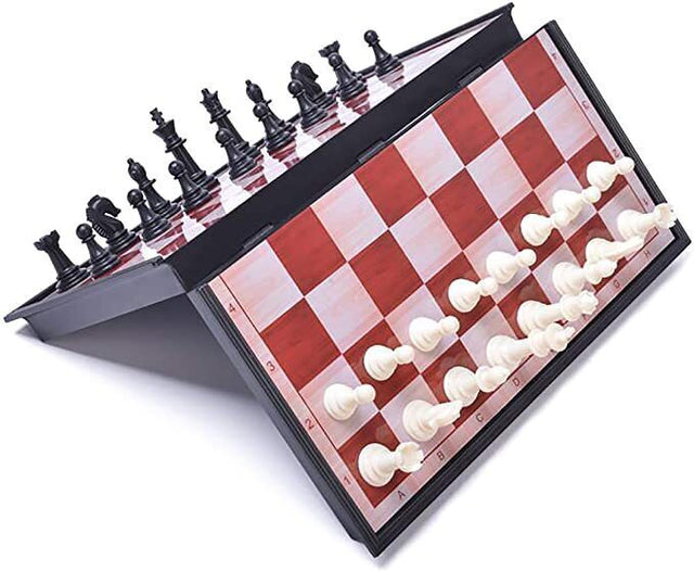 Magnetic Portable Travel Chess Game Set Folding Board Game Chessboard - 16 x 16cm