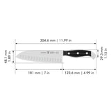 ZWILLING Santokumesser Hollow Edge Santoku Knife - 180 mm / 7"