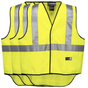 3x HUSKI Hi Vis Patrol Vest 3M Tape Safety Workwear High Visibility Bulk - Yellow