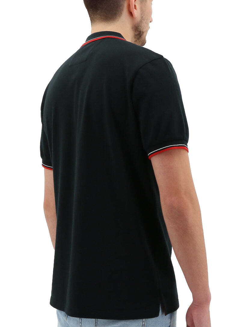 Liverpool FC Mens Polo Shirt LFC Cotton Soccer Football - Black