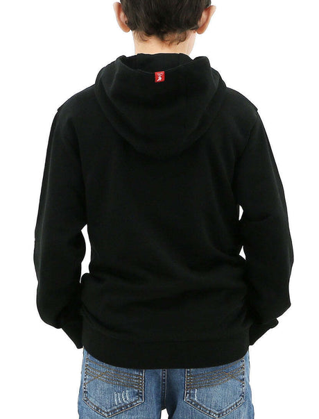 Liverpool FC Youth Boys Hoodie Jumper LFC Anfield Hoody - Black