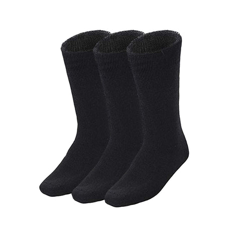 3 Pairs BAMBOO SOCKS Mens Heavy Duty Premium Thick Work Socks Cushion BULK - Charcoal Grey