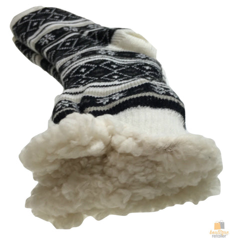 3 Pairs Ladies Thick Fur Bed Socks Womens Soft Work Fluffy Slipper Non Slip BULK