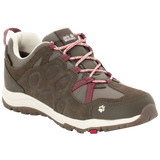 Jack Wolfskin Womens Shoes Hiking Trekking Rocksand Texapore Low - Dark Ruby - Dark Ruby