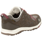 Jack Wolfskin Womens Shoes Hiking Trekking Rocksand Texapore Low - Dark Ruby - Dark Ruby