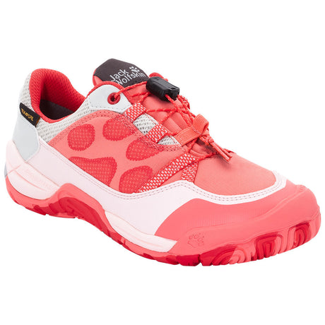 Jack Wolfskin Jungle Gym Texapore Low Kids Flamingo Sneakers Boys Girls Shoes - Flamingo