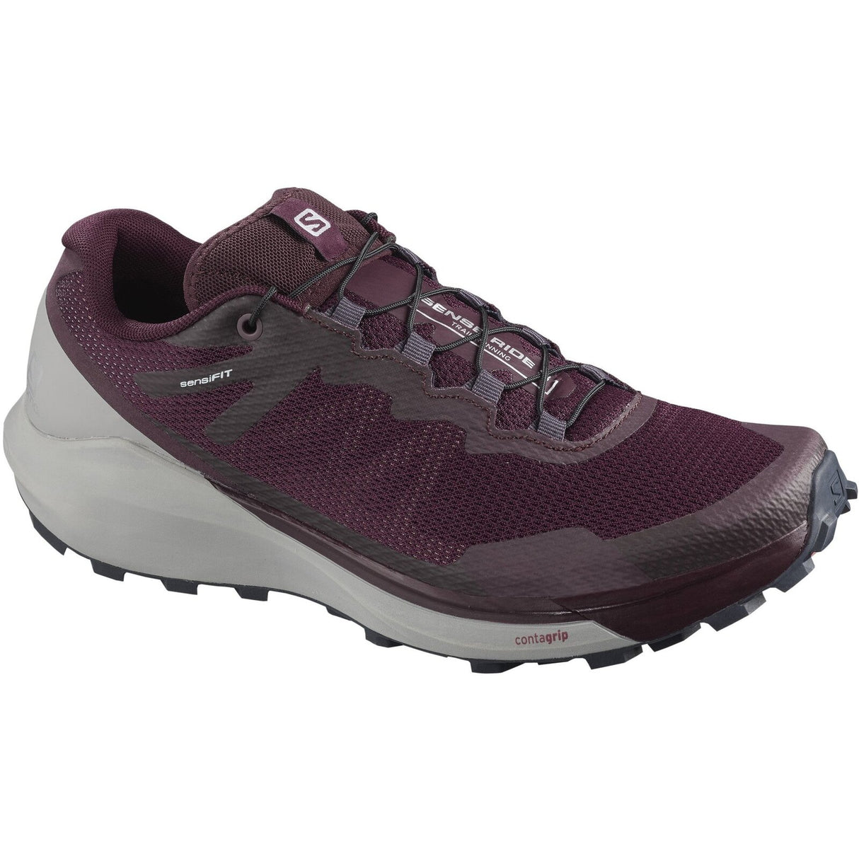 Salomon Womens Sense Ride 3 - W Wine tasting/Alloy/Burnt Coral