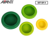 Avanti 4pcs Food Keeper Saver Avocado Hugger Storage Covers Stay Fresh Silicone