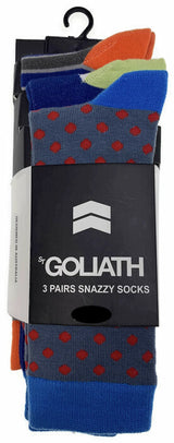 ST GOLIATH 3pk Circus Socks Snazzy Sox - Multi