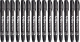 12x Artline Supreme Permanent Markers 0.4mm - Black Bulk Pack