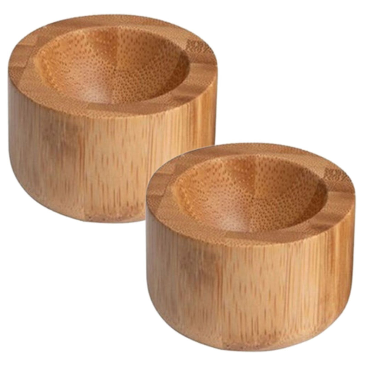 2pc Euroline 5cm Bamboo Boiled Egg Cups Holder/Stand Kitchen Tableware NTRL