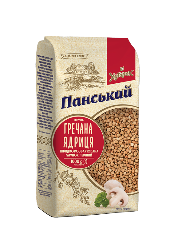 Ukrainian Buckwheat Groats Roasted Kasha GMO Free 1000gr Grechka 1 Pack