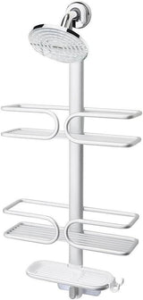 OXO 3 Tier Aluminium Shower Caddy Bath Rack Hanging Rust Proof