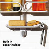 OXO 3 Tier Aluminium Shower Caddy Bath Rack Hanging Rust Proof