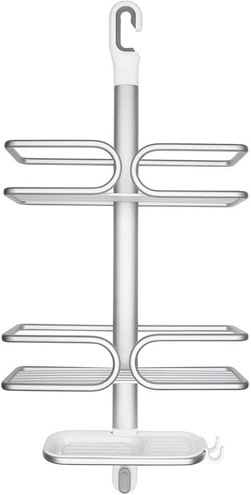 OXO 3 Tier Aluminium Shower Caddy Bath Rack Hanging Rust Proof