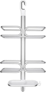 OXO 3 Tier Aluminium Shower Caddy Bath Rack Hanging Rust Proof