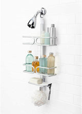 OXO 3 Tier Aluminium Shower Caddy Bath Rack Hanging Rust Proof