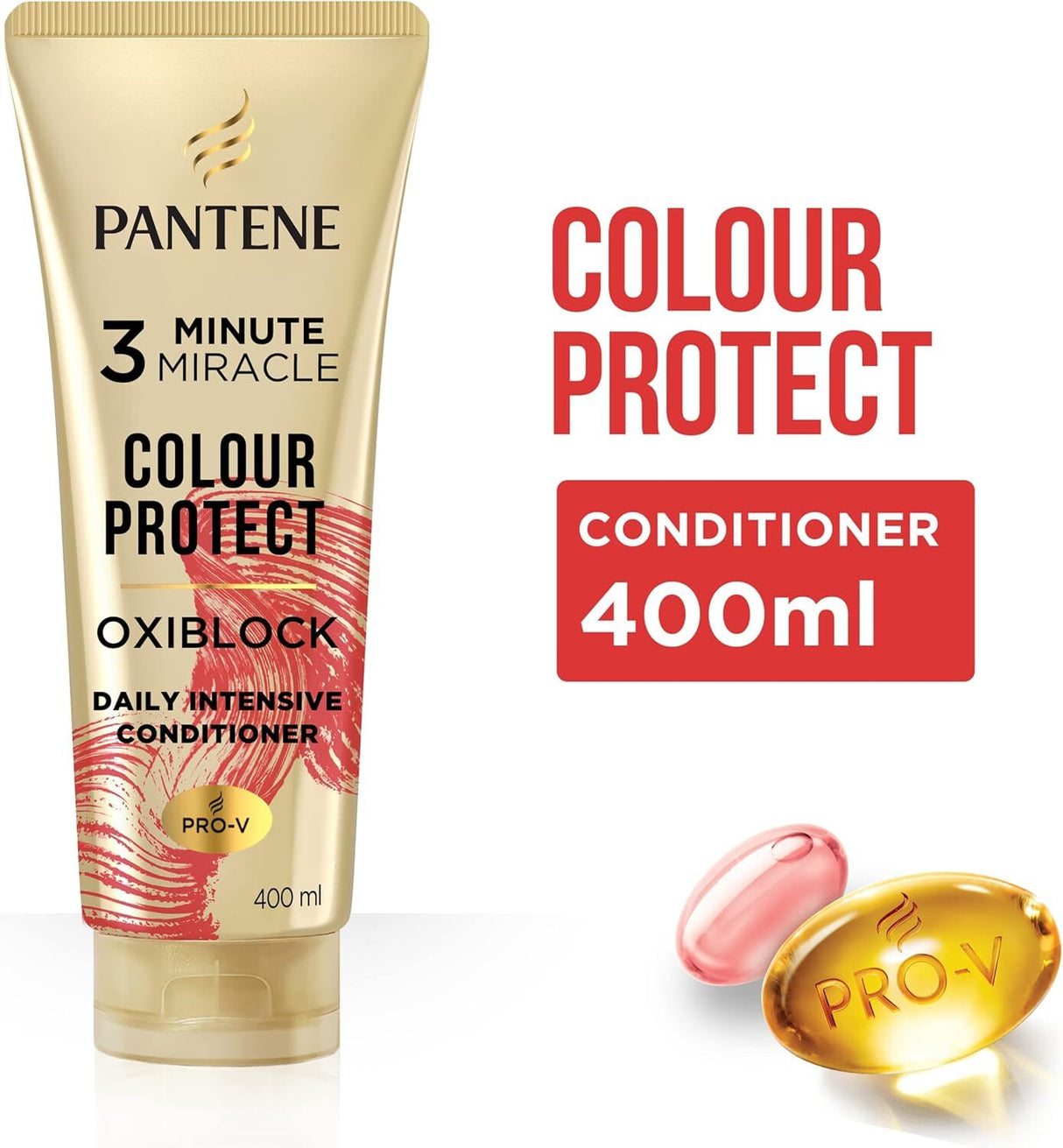 Pantene 3 Minute Miracle Colour Protection - Deep Conditionining Treatment For Coloured Hair, 400ml