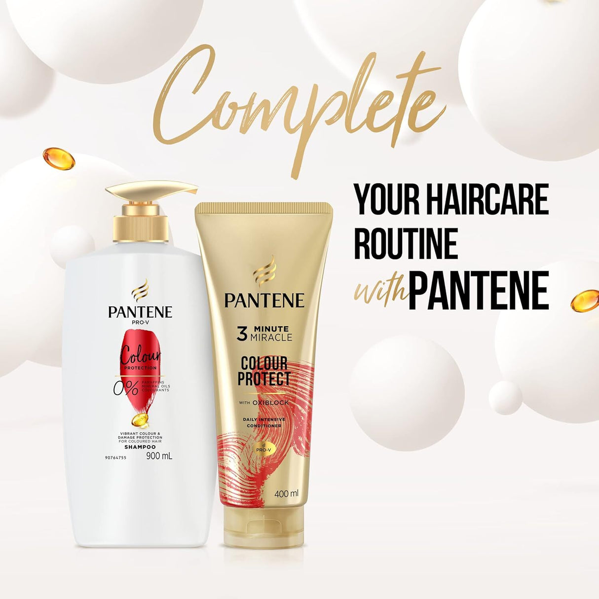 Pantene 3 Minute Miracle Colour Protection - Deep Conditionining Treatment For Coloured Hair, 400ml