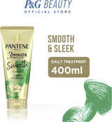 Pantene 3 Minute Miracle Smooth and Sleek - Deep Conditionining Treatment For Frizzy Hair, 400ml