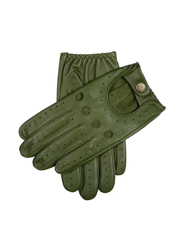 Dents Delta Mens Classic Leather Driving Gloves - Lincoln Green