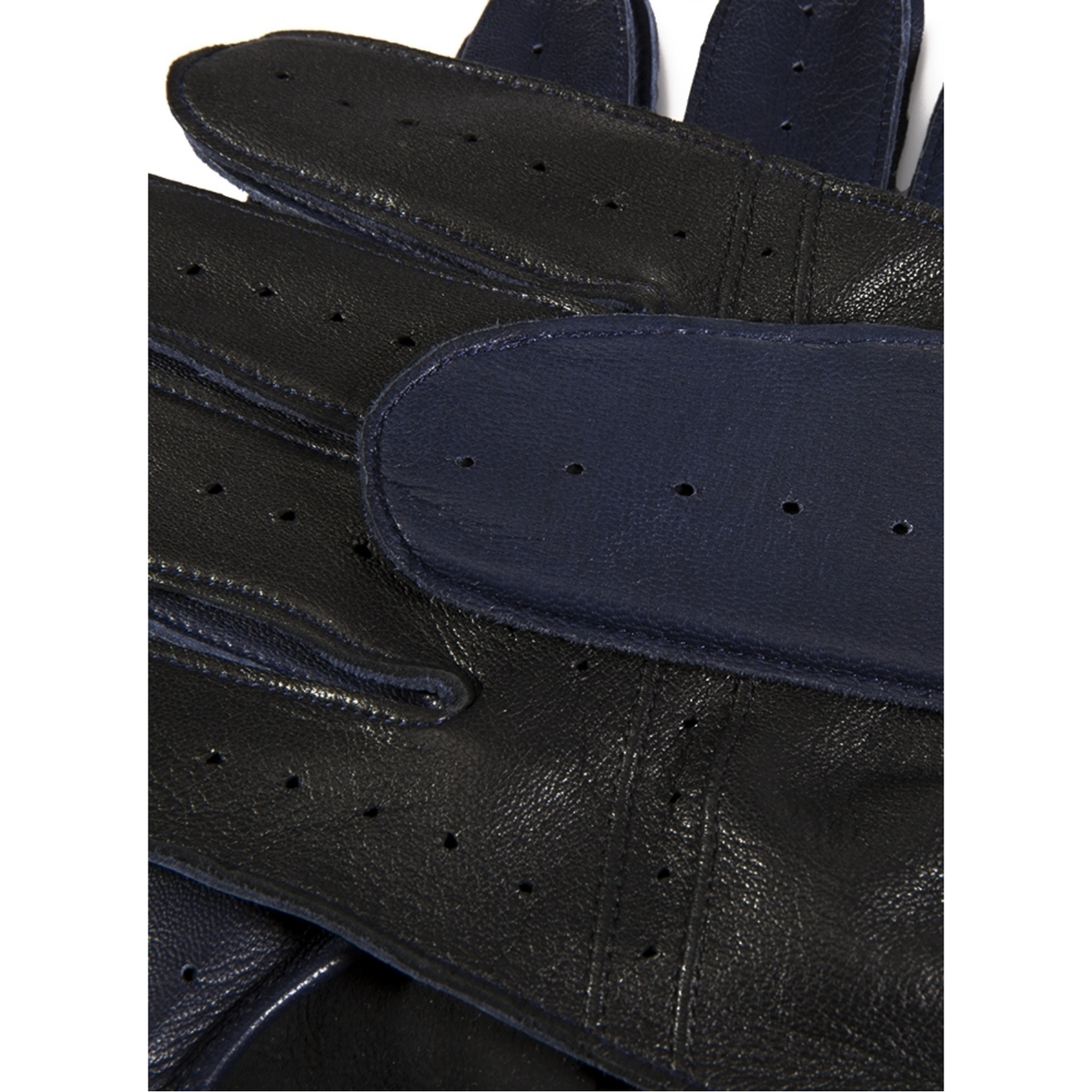 Dents Waverley Mens Leather Driving Gloves Luxury - Berry/Black