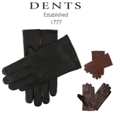 Dents Mens Leather Gloves with Palm Vent & 3-Point Stitch Detail