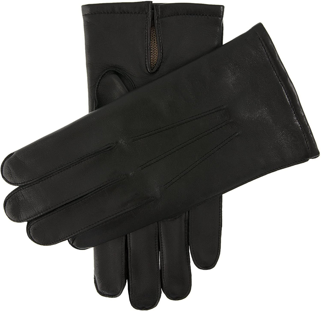 Dents Mens Leather Gloves with Palm Vent & 3-Point Stitch Detail